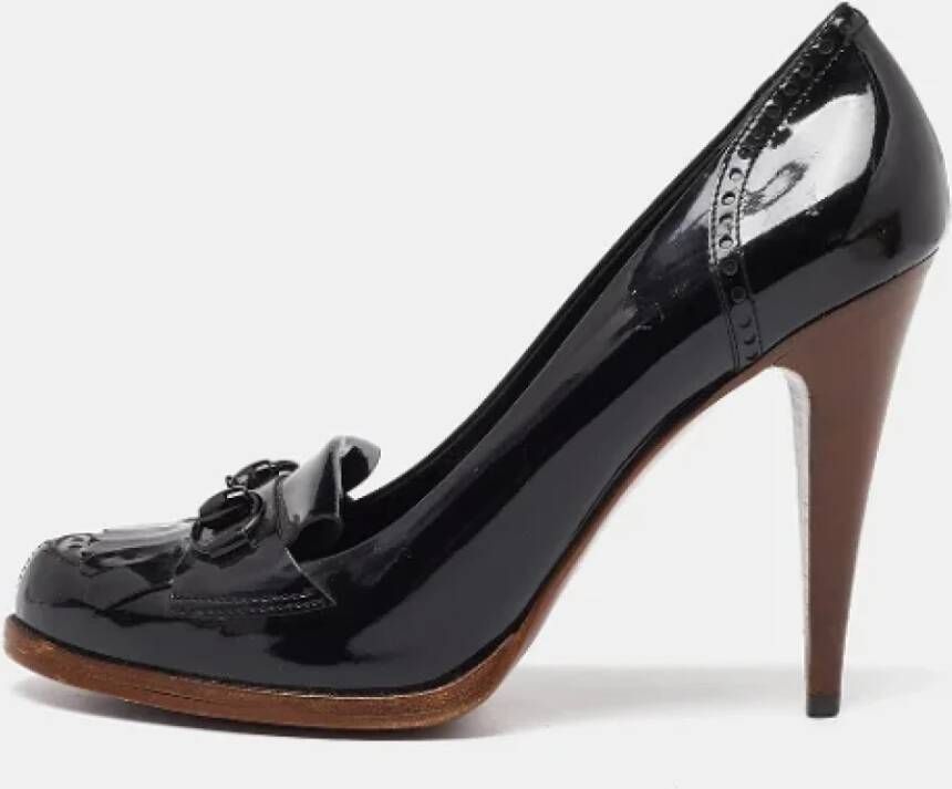 Gucci Vintage Pre-owned Leather heels Black Dames