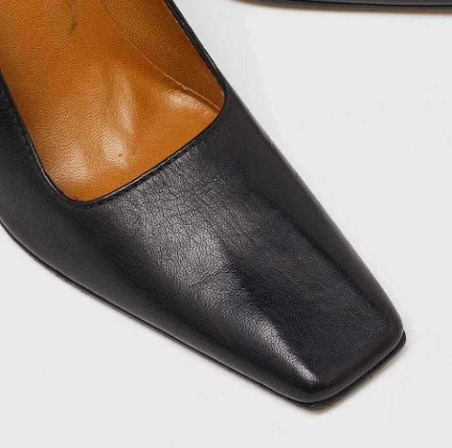 Gucci Vintage Pre-owned Leather heels Black Dames