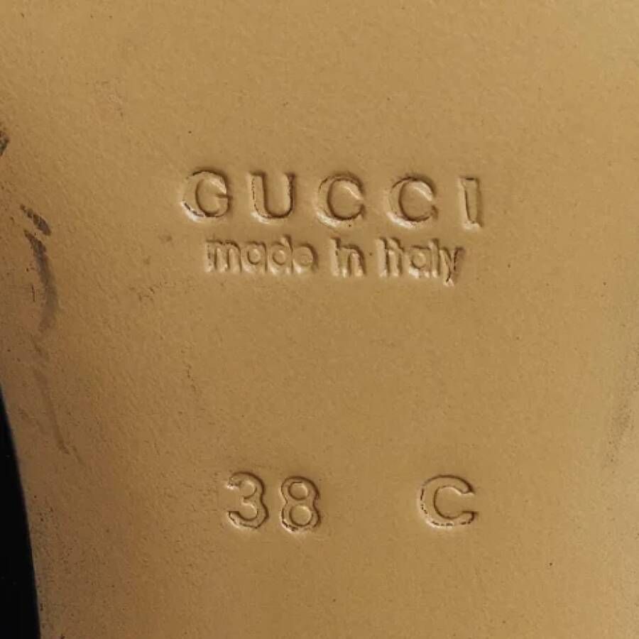 Gucci Vintage Pre-owned Leather heels Black Dames