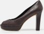 Gucci Vintage Pre-owned Leather heels Brown Dames - Thumbnail 2