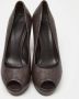 Gucci Vintage Pre-owned Leather heels Brown Dames - Thumbnail 3