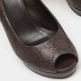 Gucci Vintage Pre-owned Leather heels Brown Dames - Thumbnail 8