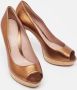 Gucci Vintage Pre-owned Leather heels Brown Dames - Thumbnail 4