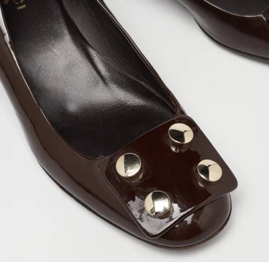 Gucci Vintage Pre-owned Leather heels Brown Dames