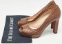 Gucci Vintage Pre-owned Leather heels Brown Dames - Thumbnail 9