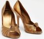 Gucci Vintage Pre-owned Leather heels Brown Dames - Thumbnail 4