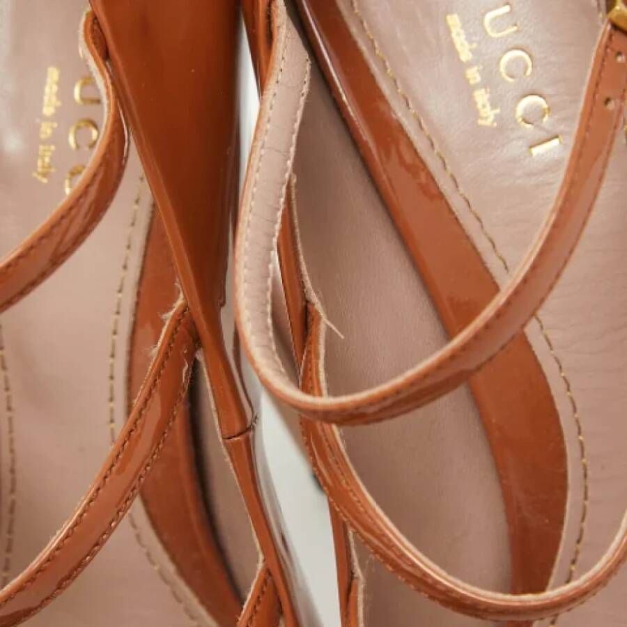 Gucci Vintage Pre-owned Leather heels Brown Dames