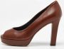 Gucci Vintage Pre-owned Leather heels Brown Dames - Thumbnail 2