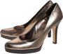 Gucci Vintage Pre-owned Leather heels Gray Dames - Thumbnail 3
