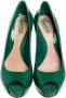 Gucci Vintage Pre-owned Leather heels Green Dames - Thumbnail 2