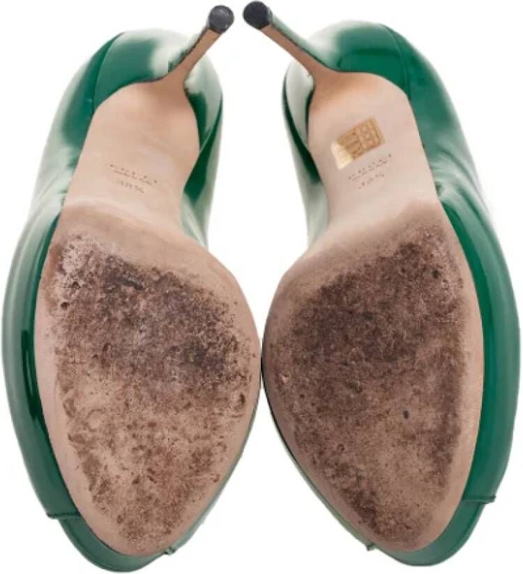 Gucci Vintage Pre-owned Leather heels Green Dames