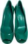 Gucci Vintage Pre-owned Leather heels Green Dames - Thumbnail 2