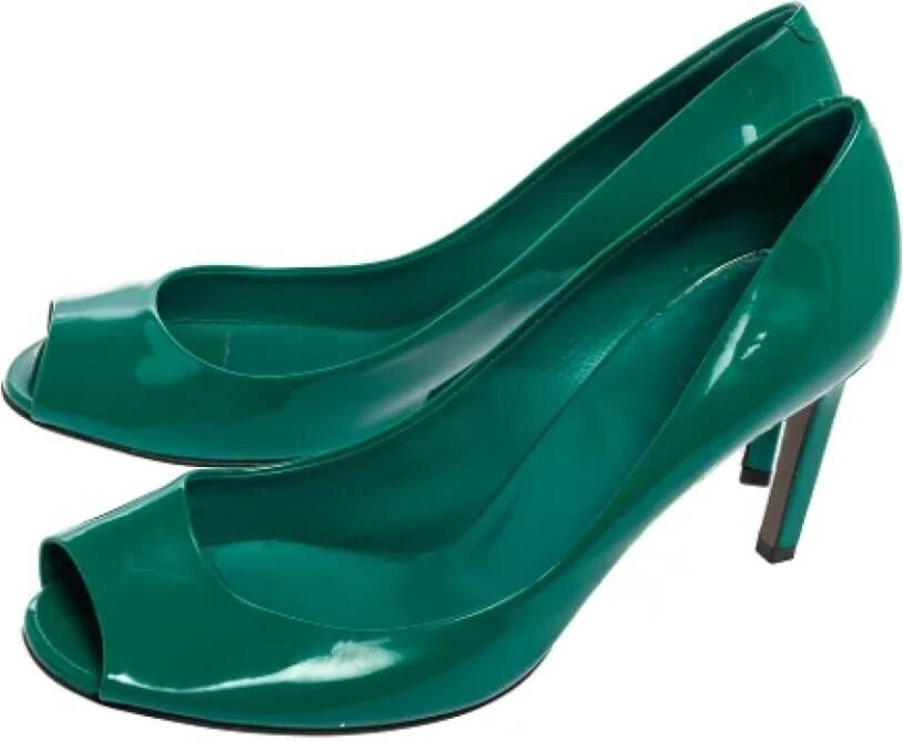 Gucci Vintage Pre-owned Leather heels Green Dames