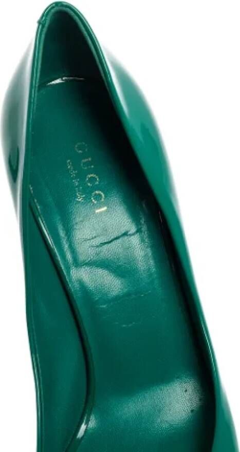 Gucci Vintage Pre-owned Leather heels Green Dames