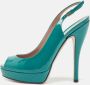 Gucci Vintage Pre-owned Leather heels Green Dames - Thumbnail 2