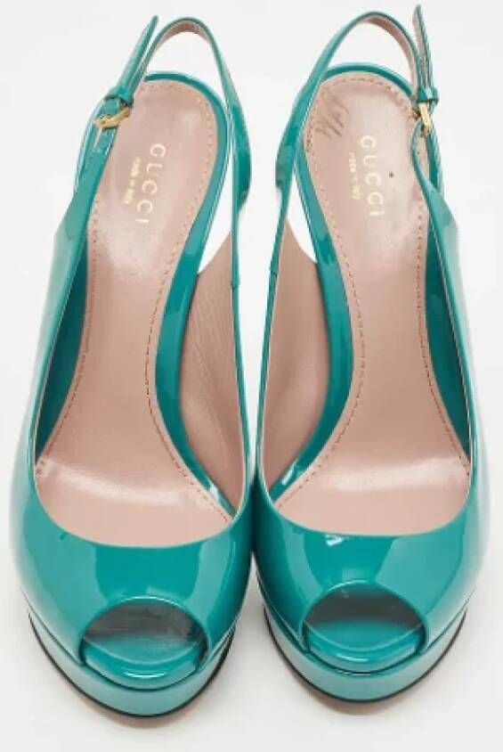 Gucci Vintage Pre-owned Leather heels Green Dames