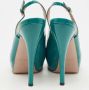 Gucci Vintage Pre-owned Leather heels Green Dames - Thumbnail 5