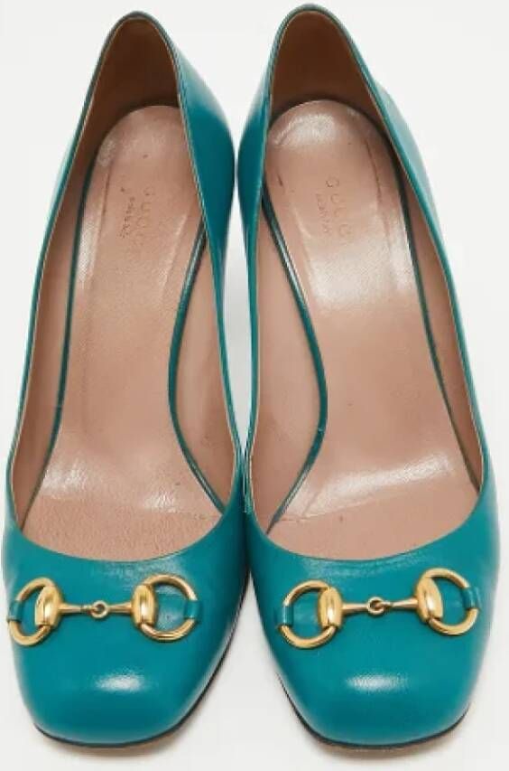 Gucci Vintage Pre-owned Leather heels Green Dames