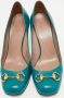 Gucci Vintage Pre-owned Leather heels Green Dames - Thumbnail 3