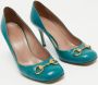 Gucci Vintage Pre-owned Leather heels Green Dames - Thumbnail 4