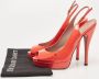 Gucci Vintage Pre-owned Leather heels Orange Dames - Thumbnail 9