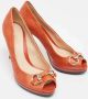 Gucci Vintage Pre-owned Leather heels Orange Dames - Thumbnail 4