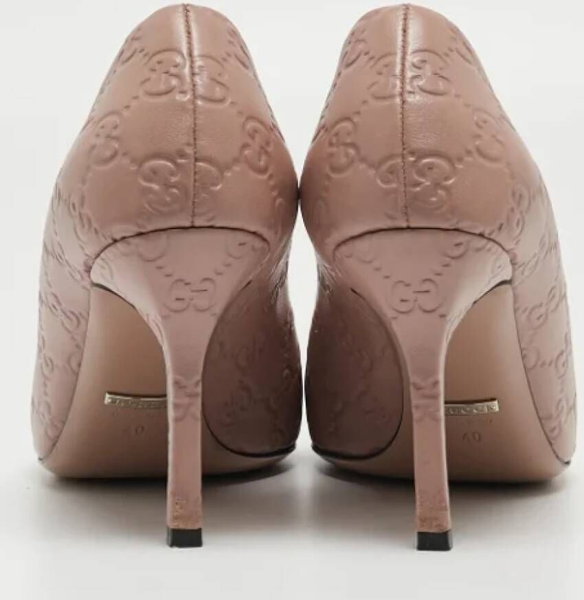 Gucci Vintage Pre-owned Leather heels Pink Dames