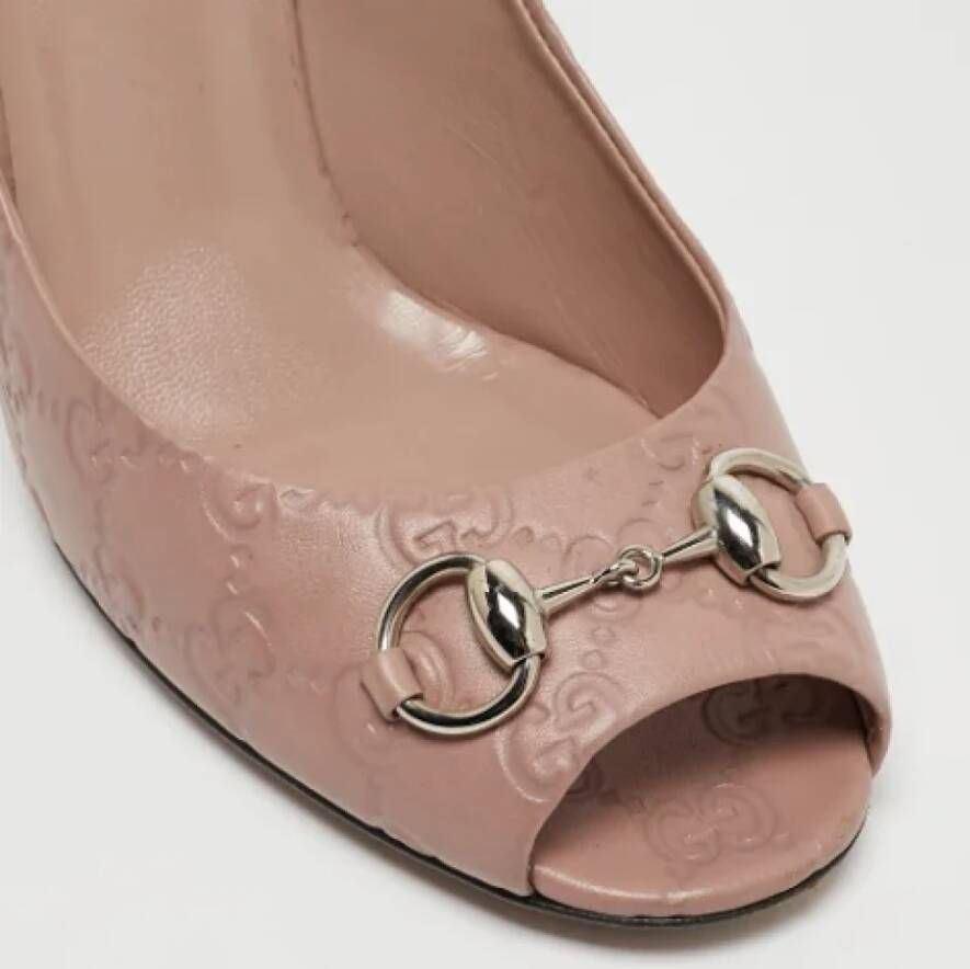 Gucci Vintage Pre-owned Leather heels Pink Dames