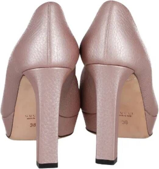 Gucci Vintage Pre-owned Leather heels Pink Dames