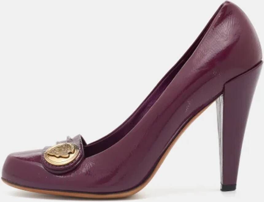 Gucci Vintage Pre-owned Leather heels Purple Dames