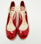 Gucci Vintage Pre-owned Leather heels Red Dames - Thumbnail 3