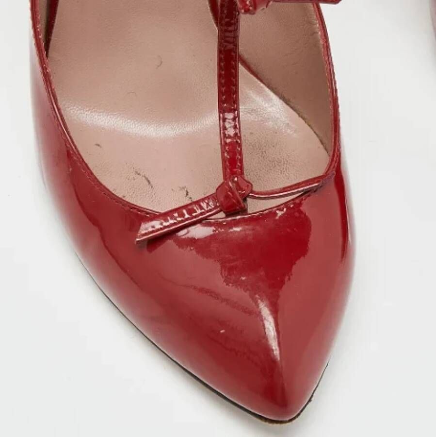 Gucci Vintage Pre-owned Leather heels Red Dames