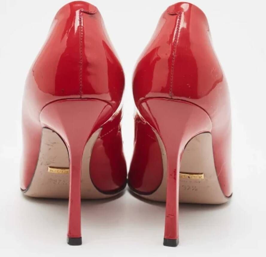 Gucci Vintage Pre-owned Leather heels Red Dames