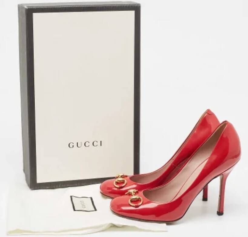 Gucci Vintage Pre-owned Leather heels Red Dames