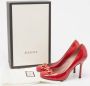 Gucci Vintage Pre-owned Leather heels Red Dames - Thumbnail 8