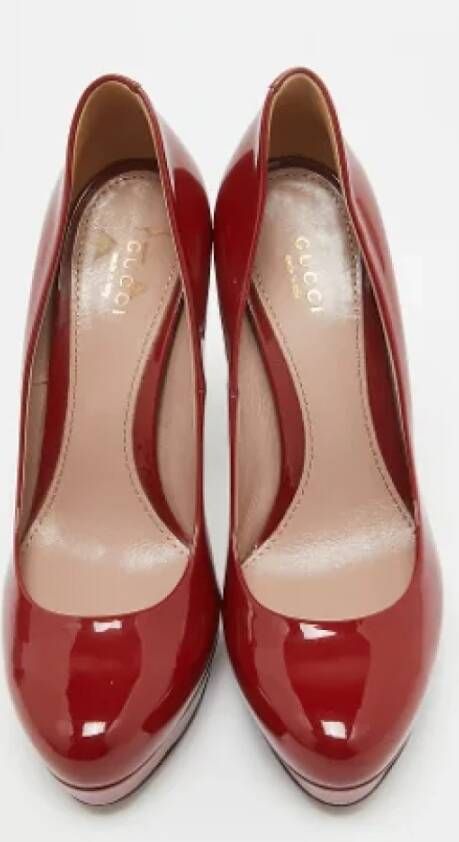 Gucci Vintage Pre-owned Leather heels Red Dames