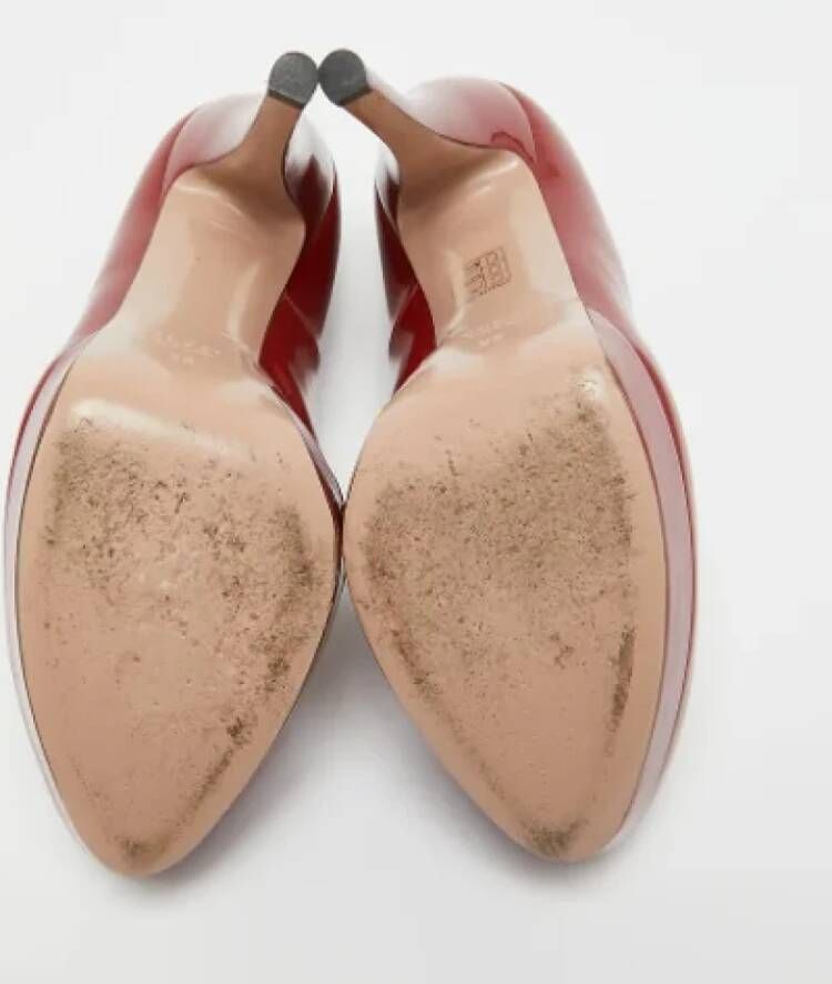 Gucci Vintage Pre-owned Leather heels Red Dames