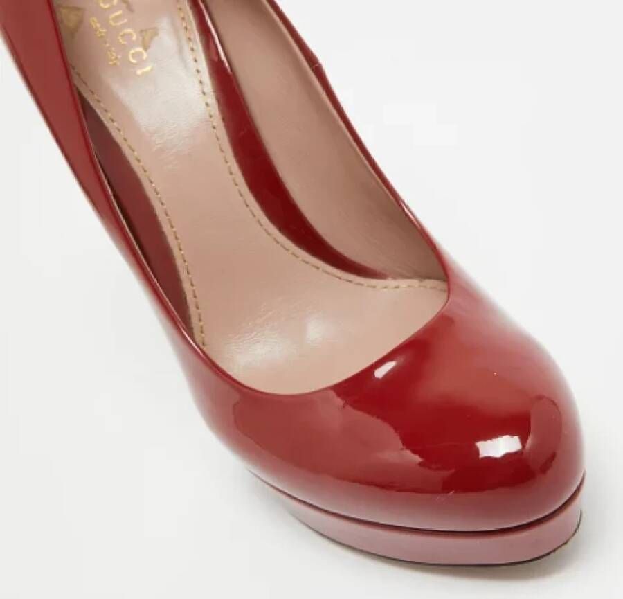 Gucci Vintage Pre-owned Leather heels Red Dames