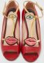 Gucci Vintage Pre-owned Leather heels Red Dames - Thumbnail 3