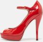 Gucci Vintage Pre-owned Leather heels Red Dames - Thumbnail 2