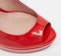 Gucci Vintage Pre-owned Leather heels Red Dames - Thumbnail 8