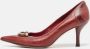 Gucci Vintage Pre-owned Leather heels Red Dames - Thumbnail 2