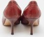 Gucci Vintage Pre-owned Leather heels Red Dames - Thumbnail 5