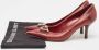 Gucci Vintage Pre-owned Leather heels Red Dames - Thumbnail 9