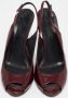 Gucci Vintage Pre-owned Leather heels Red Dames - Thumbnail 3