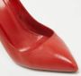 Gucci Vintage Pre-owned Leather heels Red Dames - Thumbnail 7