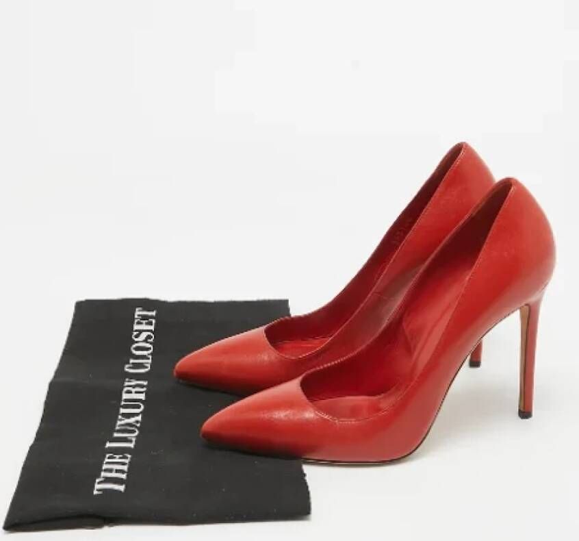 Gucci Vintage Pre-owned Leather heels Red Dames