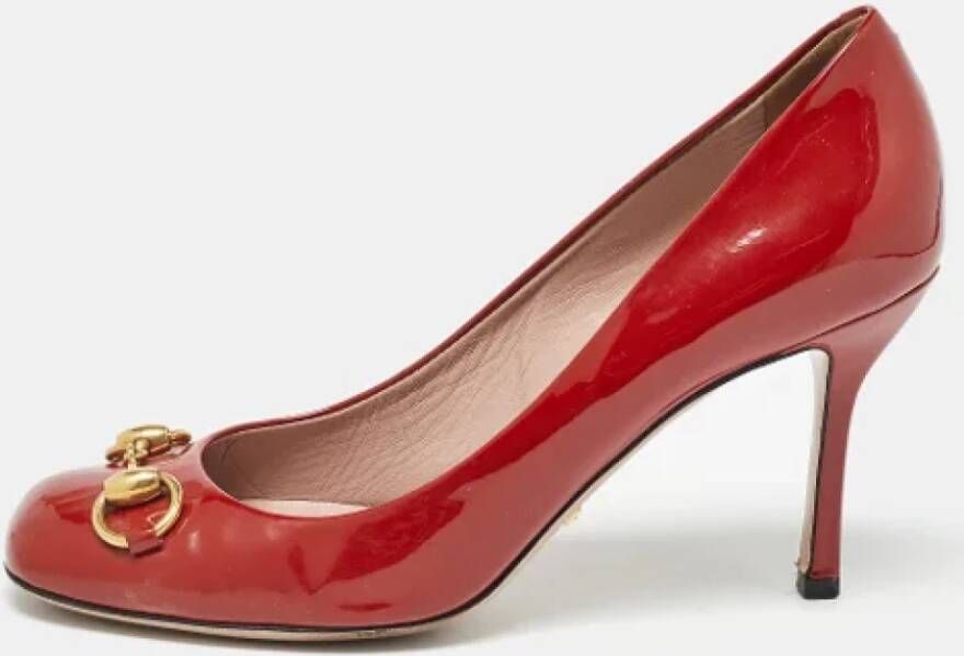 Gucci Vintage Pre-owned Leather heels Red Dames