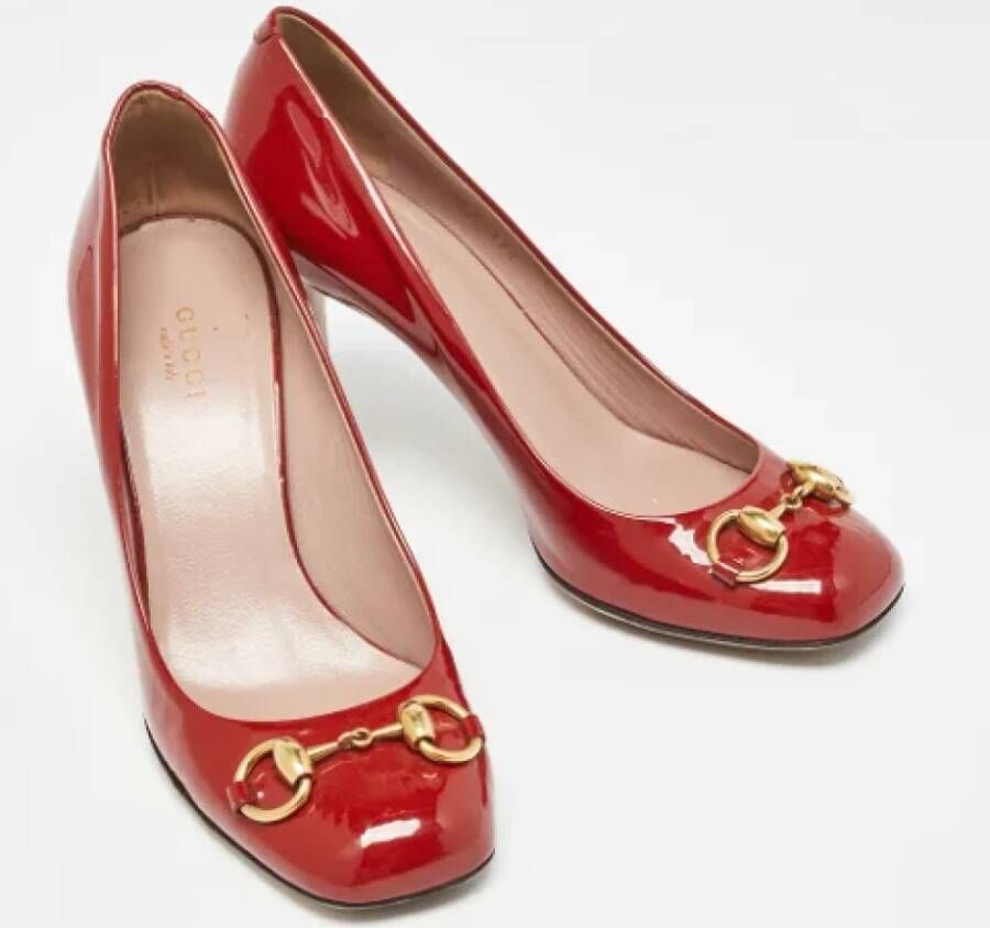 Gucci Vintage Pre-owned Leather heels Red Dames