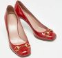 Gucci Vintage Pre-owned Leather heels Red Dames - Thumbnail 4